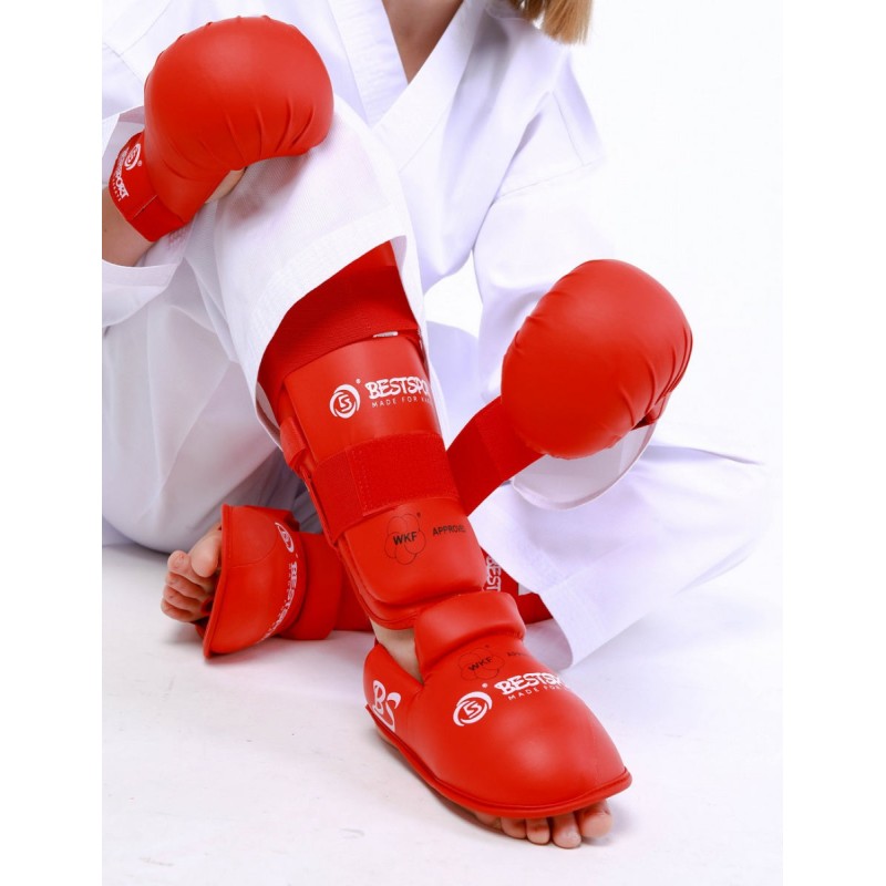 Protège-tibia et cou-de-pied karaté